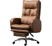 Silla de oficina ejecutiva con reposapiés, comodidad de doble capa, reclinación de 170°, soporta 300 kg, perfecta para uso doméstico y laboral (gris)