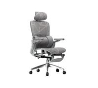 Silla De Oficina Ejecutiva con Respaldo Alto SillóN De Escritorio SillóN ErgonóMico Reclinable Sillones De Ordenador Sillones Gaming FuncióN Inclinable Y Trabajo En Casa (CoxíN De Malla Gris