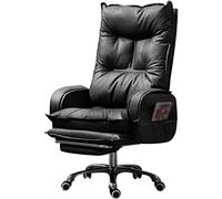 Silla de oficina ejecutiva con sillón giratorio de silla de escritorio ergonómico de reposapiés sillón ejecutivo reclinable con almacenamiento lateral ensamblador fácil para uso de la oficina en casa