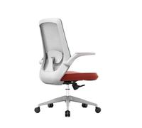 Silla de oficina ejecutiva de malla alta con la espalda con reposabrazos ajustables y silla de escritorio de cojín en espesas de diseño ergonómico para estudio en el hogar y asiento giratorio (rosa)