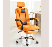 Silla de Oficina ejecutiva ergonómica Morada para Juegos: reposacabezas Ajustable, cojín Grueso 3D, función de balanceo, reposapiés retráctil para máxima Comodidad y Soporte.