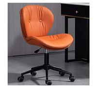 Silla de Oficina Ejecutiva giratoria ajustable con asiento tapizado sobre ruedas | Silla de escritorio de computadora moderna y lindo taburete de tocador de maquillaje para silla de rodadura elegante