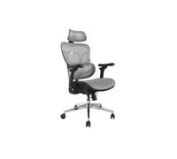 Silla de oficina Equip 651050 ergonómica malla gris reposabrazos 3D