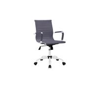 Silla de oficina ergonómica 89-99x64 cm Lucy Velvet Gris