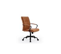 Silla de oficina ergonómica 93-107x66 cm Colonial Camel Cuir - Negro