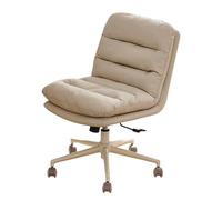 Silla de oficina ergonómica ajustable con respaldo acolchado, silla de escritorio giratoria con ruedas para maquillaje en casa y estudio, cómoda silla de computadora para trabajo y juegos