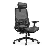 Silla de Oficina ergonómica con reposabrazos abatibles, Soporte Lumbar Ajustable, Respaldo de Malla, Asiento Acolchado cómodo, Escritorio de computadora, sillas para Juegos
