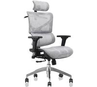 Silla de oficina ergonómica con reposabrazos, silla ejecutiva de malla para ordenador, ideal para trabajos pesados, con respaldo alto giratorio y función de inclinación ajustable, soporta ha