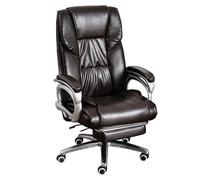 Silla de oficina ergonómica con reposapiés, respaldo y altura ajustables, rotación de 360°, ruedas silenciosas de poliuretano para un trabajo cómodo