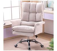 Silla de oficina ergonómica con respaldo alto con función de inclinación y ruedas para uso doméstico y ejecutivo