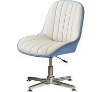 Silla de oficina ergonómica con respaldo alto con función giratoria y diseño de patas cruzadas para espacios de trabajo modernos