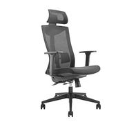Silla de Oficina ergonómica con Ruedas y Soporte Lumbar, Silla giratoria, Regulable en Altura, función de inclinación del Respaldo Silla de Escritorio, Carga máxima 150 kg (Silla de Oficina, 1)