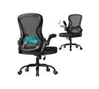 Silla De Oficina Ergonómica Con Soporte Lumbar Ajustable Negro Tinta