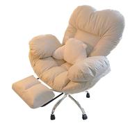 Silla de oficina ergonómica con tela técnica, balanceo de 15°, reclinable de 3 niveles, ruedas silenciosas, cómoda silla de escritorio para juegos y estudio para uso doméstico y de oficina