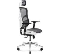 Silla de oficina ergonómica Diablo Chairs V-Basic Biało-czarne