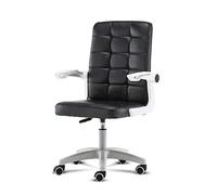 Silla de oficina ergonómica giratoria, resistente, con respaldo medio, ideal para trabajar en casa, usar la computadora o jugar videojuegos. Giro de 360 grados, capacidad de peso máxima de 2