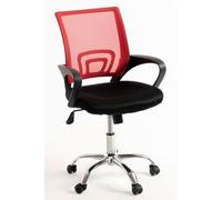 Silla de oficina ergonómica Midi Pro malla transpirable estructura acero regulable negra