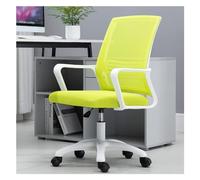 Silla de oficina ergonómica para el hogar, altura ajustable, giratoria, con reposabrazos, soporte lumbar, diseño de malla transpirable, ruedas giratorias para mayor comodidad y movilidad
