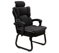 Silla de oficina ergonómica para juegos con reposacabezas y respaldo ajustables para la oficina en el hogar Silla de escritorio ejecutiva cómoda para ocio Sofá reclinable en negro Ideal para jugadores