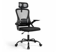 Silla de Oficina | Escritorio o Estudio Ergonómica con Ruedas | Reposacabezas y Reposabrazos Ajustables | Soporte Lumbar | Respaldo de Malla Transpirable | Altura Regulable | Ideal casa o Trabajo