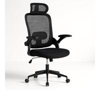 Silla de Oficina | Escritorio o Estudio Ergonómica con Ruedas | Reposacabezas y Reposabrazos Ajustables | Soporte Lumbar | Respaldo de Malla Transpirable | Altura Regulable | Ideal casa o Trabajo