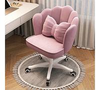 Silla de oficina giratoria ajustable - Silla de tocador de terciopelo acolchada para computadora silla de escritorio de computadora asiento de ocio ajustable en altura para sala de estar y dormitorio