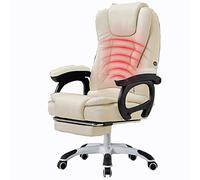 Silla de oficina giratoria ejecutiva con respaldo alto, función de inclinación, reposabrazos deslizante, acolchado de piel sintética, silla de escritorio con respaldo extendido y reclinable, capacidad