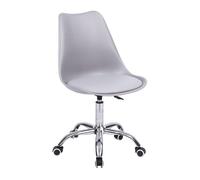 Silla de oficina gris regulable en altura anne