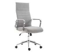 Silla de oficina kolumbus en tela gris 66x58x105 cm