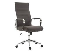 Silla de oficina kolumbus en tela gris oscuro 66x58x105 cm
