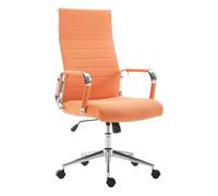 Silla de oficina kolumbus en tela naranja 66x58x105 cm