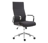Silla de oficina kolumbus en tela negro 66x58x105 cm