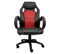Silla de oficina Olimpia (Para Gamers, Negro/Rojo, Reposabrazos)