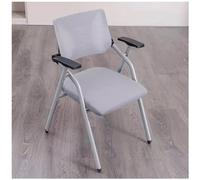 Silla de oficina plegable con reposabrazos, asiento de conferencias y entrenamiento, taburete de escritorio compacto para personal, muebles de oficina plegables portátiles