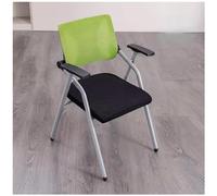 Silla de oficina plegable con reposabrazos, asiento de conferencias y entrenamiento, taburete de escritorio compacto para personal, muebles de oficina plegables portátiles