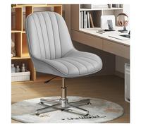 Silla de Oficina Profesional Ajustable con Respaldo Medio, sin Brazos, giratoria, con Patas Cruzadas, antivuelco, Ideal para Trabajar con computadora y Uso Personal, diseño ergonómico para m