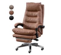 Silla de oficina reclinable de espalda alta con silla de escritorio ergonómico del reposapiés para comodidad altura ajustable 360 silla reclinable giratoria silla de computadora ergonómica para