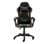 Silla de oficina rocky altura regulable + cojines negro 117-125x68x56 cm