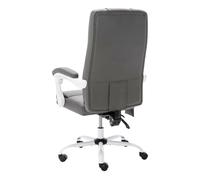 VidaXL Silla de Oficina de Masaje Cuero Sintético Gris/Gris