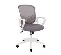 Silla de Oficina Silla de oficina de Mesh Mesh Mid Malla Silla de oficina de servicio giratorio ergonómico con reposabrazos y soporte lumbar altura ajustable ordenador personal Sillas de tarea Silla d