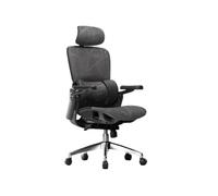 Silla De Oficina Silla ErgonóMica De Escritorio DiseñO De Malla Transpirable Sillas De Ordenador con Respaldo Alto Reposacabezas Ajustable Ruedas De Soporte Lumbar (CojíN De Malla Negra para