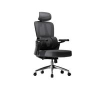 Silla De Oficina Silla ErgonóMica De Escritorio DiseñO De Malla Transpirable Sillas De Ordenador con Respaldo Alto Reposacabezas Ajustables Ruedas De Soporte Lumbar (CojíN De Esponja Negra P