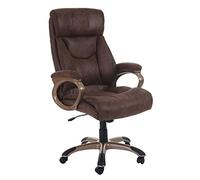 Silla de oficina - Silla giratoria para Dallas, Escritorio, ante de imitación taupe