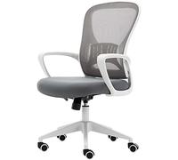 Silla de Oficina Silla Silla de Malla Transpirable Silla de PC con Soporte Lumbar de los Brazos giratorios Ajustables Tarea de Rodadura de la Mitad del Fondo (Color: a) LWX