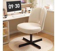 Silla de Oficina sin Brazos, Bonita Silla giratoria for Escritorio, Altura Ajustable, for Maquillaje, Dormitorio, hogar, tocador, sin Ruedas