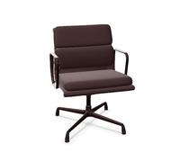 Silla de oficina Soft Pad EA 208 con riel giratorio en rojo oscuro/negro/burdeos oscuro