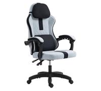 Silla de oficina tela miltona gris/negro 65x65x123 cm