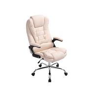 Silla De Oficina Thor En Simil Cuero I Silla De Ordenador Ergónomica & con Ruedas I Silla De Escritorio Regulable En Altura I Color:, Color:Crema