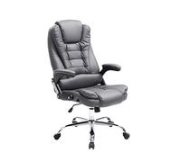 Silla De Oficina Thor En Simil Cuero I Silla De Ordenador Ergónomica & con Ruedas I Silla De Escritorio Regulable En Altura I Color:, Color:Gris