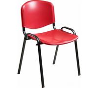 Silla de oficina Unisit Dado S Roja Asiento y respaldo duro